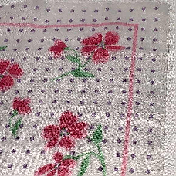 3 vintage floral head scarves - Picture 3 of 11